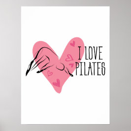 Póster ME ENCANTAN LOS PILATOS Y LA Pose de los Pilates