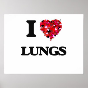 Póster Me encantan los pulmones