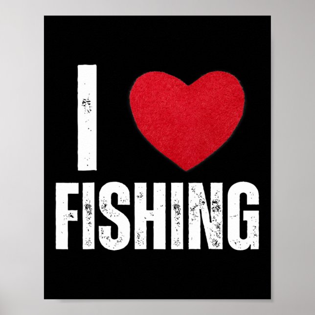 Póster Me Encantan Los Regalos De Pesca Para Los Niños Qu (Frente)