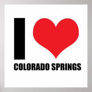 Póster Me encantan los Springs de Colorado