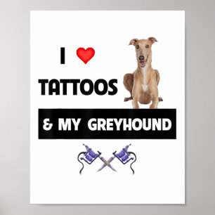 Póster Me Encantan Los Tatuajes Y Mi Tatuaje De Perro De 