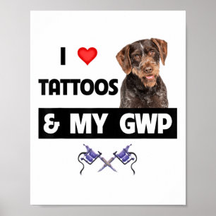Póster Me Encanto De Los Tatuajes Y De La Punta De La Cab