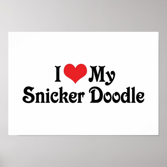 Póster Me Encanto Mi Doodle Snicker (Frente)