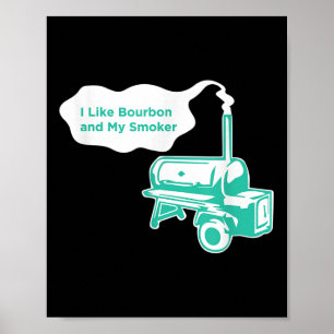 Póster Me Gusta Bourbon Y Mi Famoso Bbq Whiskey Gif
