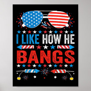 Póster Me Gusta Cómo Él Explota Fuegos Artificiales Diver