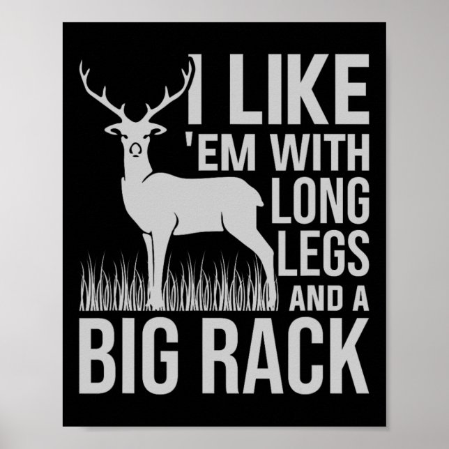 Póster Me Gusta Con Piernas Largas Y Caza De Cervezas En  (Frente)