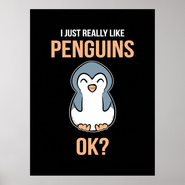 Póster Me Gusta El Pingüino (Frente)