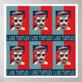 Póster Me Gusta El Poster De Las Tortugas.