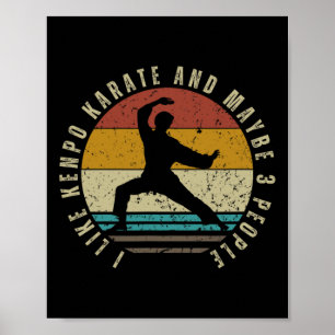 Póster Me gusta Kenpo Karate y quizás 3 personas divertid