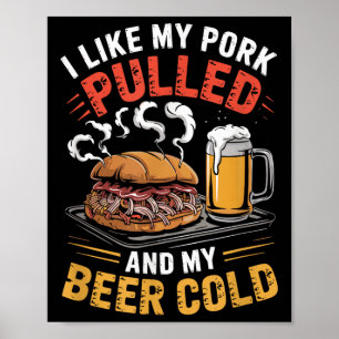Póster Me Gusta Mi Cerdo Que Se Puso Y Mi Bb De Parrillad