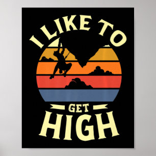 Póster Me gusta ponerme al tope para un botón rock rock d