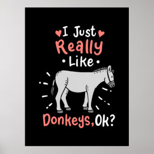 Póster Me Gustan Los Burros