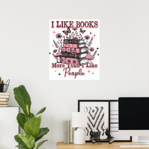 Póster Me Gustan Los Libros Más Que...