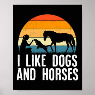 Póster Me Gustan Los Perros Y Los Caballos Que Montan Hij
