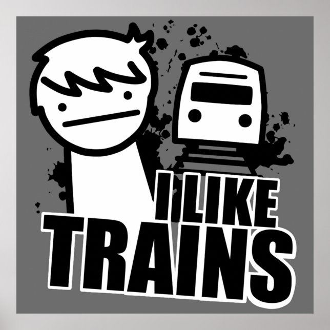 Póster Me gustan los trenes asdffilm (Frente)