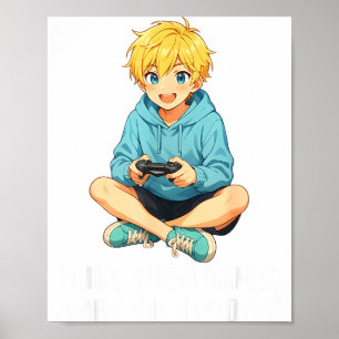 Póster Me gustan los videojuegos más que la gente Diverti