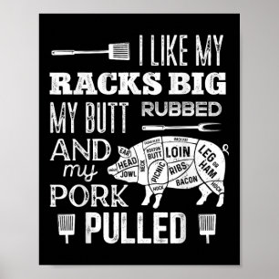 Póster Me Gustan Mis Racks Big My Butt Rubbed & amp; Porc