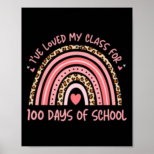 Póster Me ha encantado mi beca durante 100 días de clases (Frente)