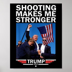Póster Me hace más fuerte Donald Trump 2024
