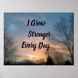 PÓSTER ME HAGO MÁS FUERTE TODOS LOS DÍAS MOTIVACIONAL