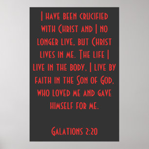 Póster Me han crucificado con el 2:20 de Cristo…