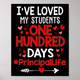 Póster Me han encantado mis estudiantes 100 días principa