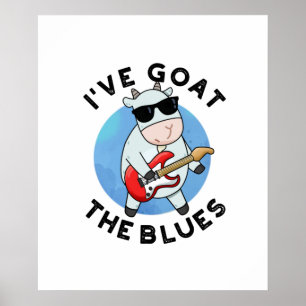 Póster Me he ganado el divertido bollo animal del Blues
