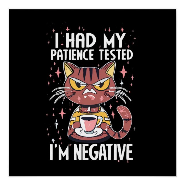 Póster ¡Me hice la prueba de Paciencia! (Anverso)