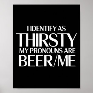 Póster Me Identifico Como Siervo Mis Pronósticos Son Beer