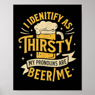 Póster Me Identifico Como Siervo Mis Pronósticos Son Beer