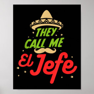 Póster Me Llaman El Jefe - Empleador Cinco De Mayo