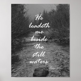 Póster Me lleva junto al versículo de la Biblia de las Ag