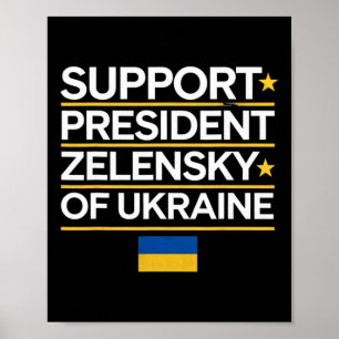 Póster Me mantengo con el presidente Zelenski - Me manten