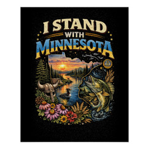 Póster Me mantengo con Minnesota