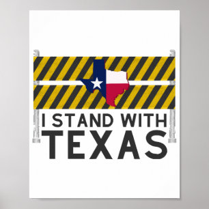 Póster Me mantengo con Texas