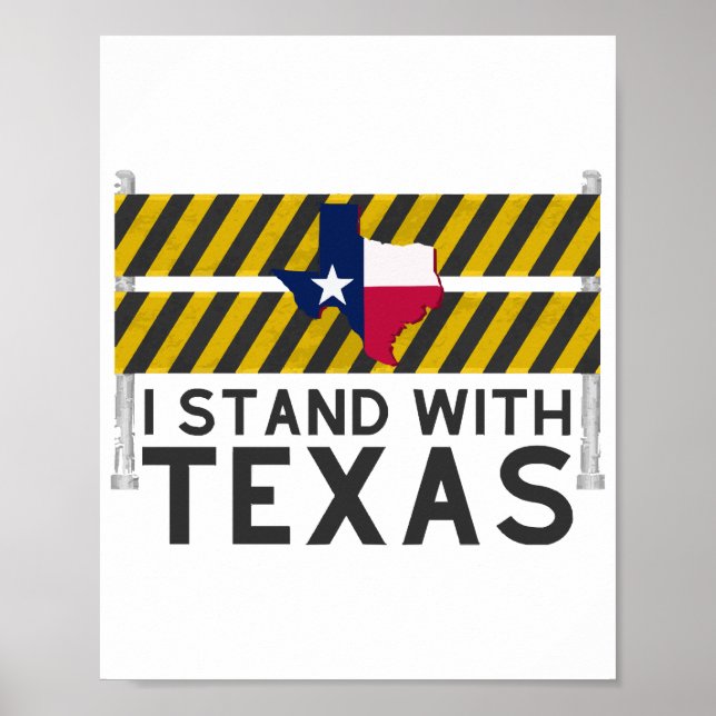 Póster Me mantengo con Texas (Frente)