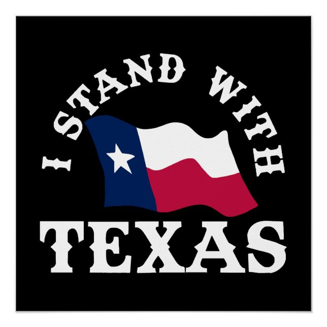 Póster Me mantengo con Texas (Anverso)