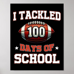 Póster Me Ocupé 100 Días De Los Niños De Fútbol 100 Días