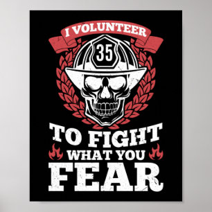 Póster Me Ofrezco Como Voluntario Para Combatir Lo Que Te