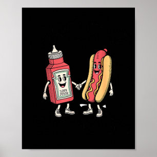 Póster Me Orino En Salchichas Jugosas Perro Caliente Chis