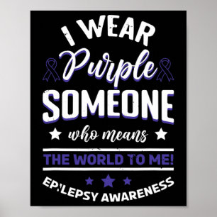 Póster Me Pongo Azul Por Alguien Significa La Epilepsia M