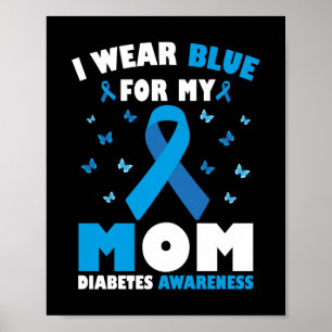 Póster Me Pongo Azul Por La Conciencia De Mi Mamá Sobre L