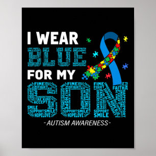 Póster Me Pongo Azul Por Mi Hijo Para Concienciar Al Auti