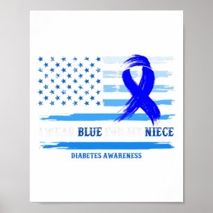 Póster Me Pongo Azul Por Mi Niña El Mes De Conciencia Sob