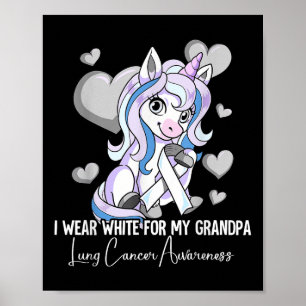 Póster Me Pongo Blanco Por La Conciencia Sobre El Cáncer