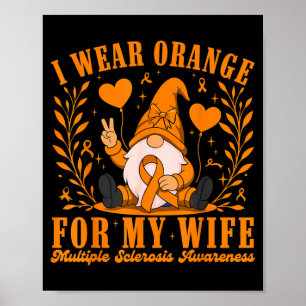 Póster Me pongo naranja por la esclerosis múltiple de mi