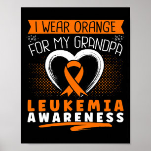 Póster Me pongo naranja por mi abuelo Conciencia sobre la