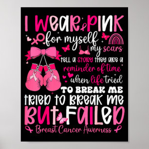 Póster Me Pongo Nk Para Mí Mis S Pero Fallé Cáncer De Mam
