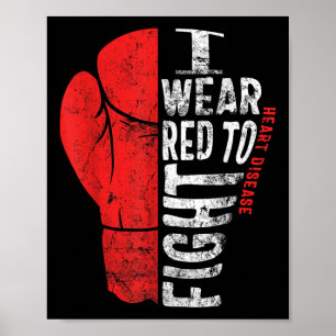 Póster Me pongo rojo para luchar contra la concienciación