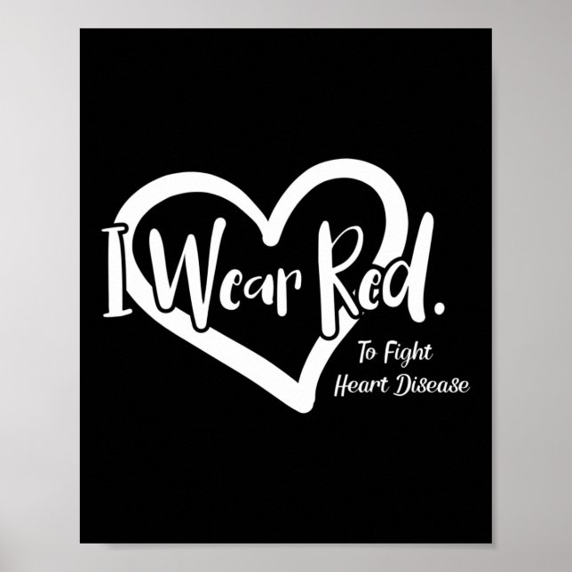 Póster Me Pongo Rojo Para Luchar Contra La Enfermedad Car (Frente)